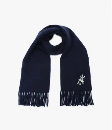 [ 컨디션 최상 ] 아이코닉 자수 울 머플러 'Lezard'