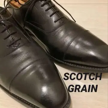 스코치 그레인 스트레이트 팁