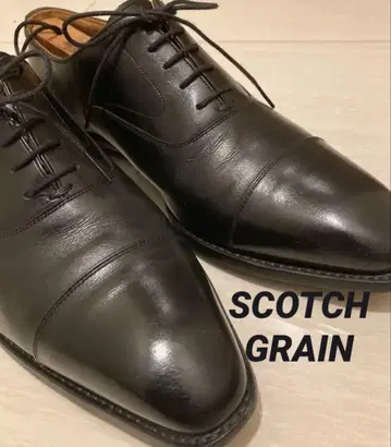 스코치 그레인 스트레이트 팁