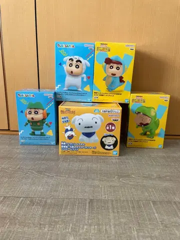 짱구는 못말려(크레용 신짱) 컬렉션 피규어 4체 룸램프 세트