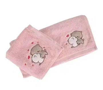 mitaocat mitao 복숭아 고양이 핸드 타월 타월