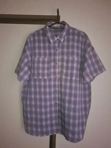 [axes femme] 오버 체크 셔츠