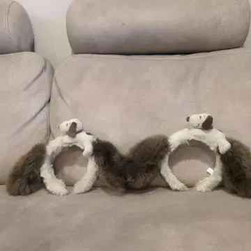 유니버셜 USJ 스누피 머리띠 2개 세트