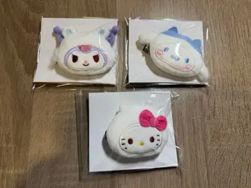 치이카와 산리오 시크릿 헤어 클립 키티 쿠로미 시나몬