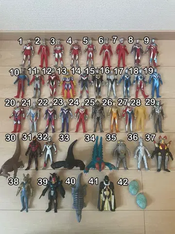 울트라맨 소프트 비닐 42체