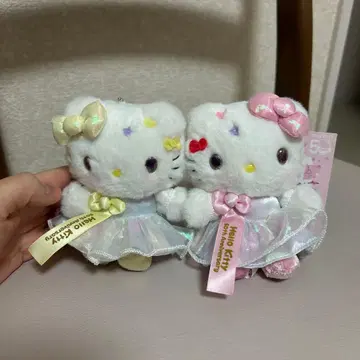 헬로키티 키티 미미 50주년 마스코트 봉제 인형