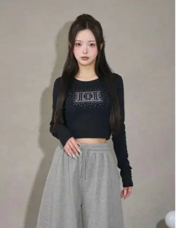 다리치 샤이니 DD 로고 컴팩트 롱 T셔츠