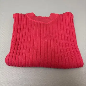 green label relaxing 핑크 하이넥 스웨터