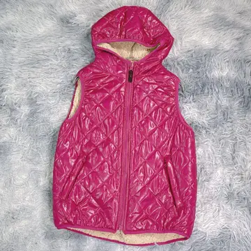 다운 벨트 퍼플 봄/가을 여성용 안쪽 보아 따뜻한