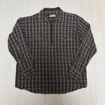 L.L.BEAN 하프 지퍼 플란넬 셔츠
