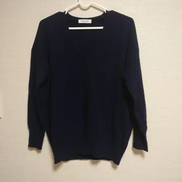 새상품급 스픽 앤 스팬 캐시미어 100% V넥 스웨터 니트