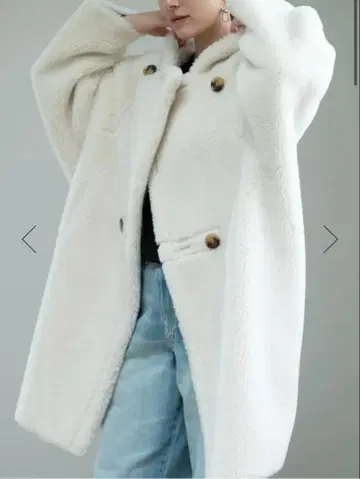 [ KARRY ] 완판템 롱 보아 코트 화이트