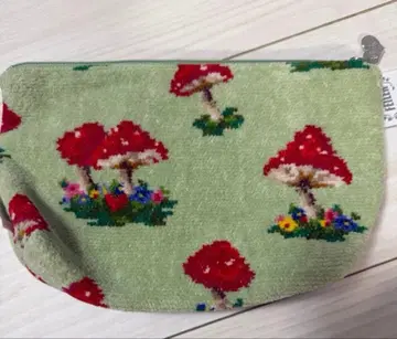 택 포함 새상품 feiler 매쉬룸 포레스트 버섯 파우치 그린