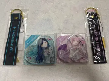 프로세카 하트형 아크릴 블록 응원봉 스트랩 시라이시 안 아키야마 미즈키