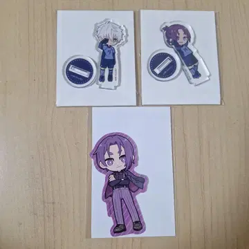 블루 록 아크릴 스탠드 스티커 나기 레이오