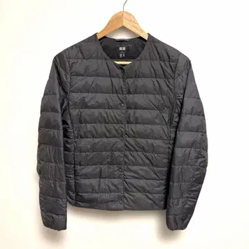 유니클로 울트라 라이트 다운 컴팩트 베스트 2way 그레이 노카라