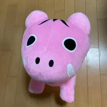 빨간 소 봉제 인형 핑크 유프라베코