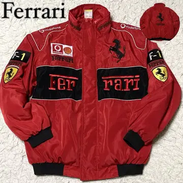 [ 컨디션 최상 ] 페라리 F1 레이싱 자켓 블루종 보다폰 자수
