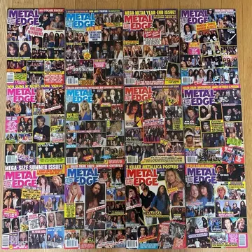 메탈 엣지 서양 POP 잡지 1993년 12권 세트