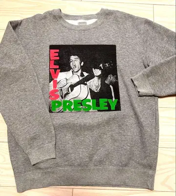 디럭스 엘르 로고 귀여운 맨투맨 그레이 L 여성용 OK