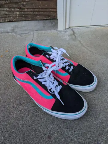 Vans 스니커즈 핑크/블랙/터콰이즈