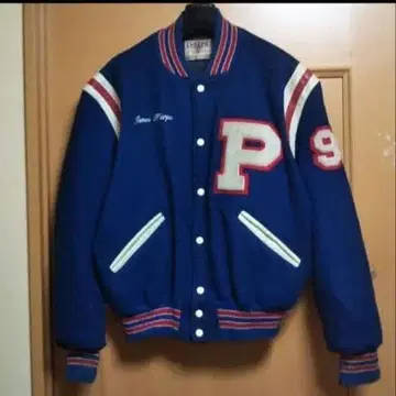 빈티지 80s 90s 바시티 자켓 DeLONG 아워드 자켓