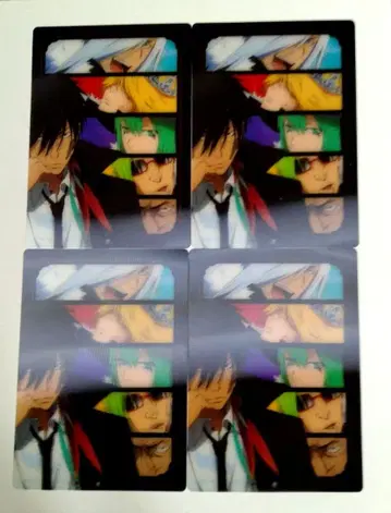 가정교사 히트맨 REBORN! 리본 10년 후 바리아 3D 카드 4장