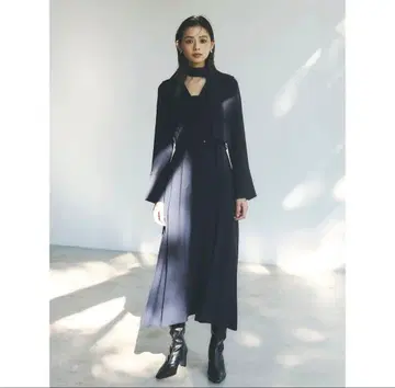 anuans 더블 새틴 클래시컬 원피스