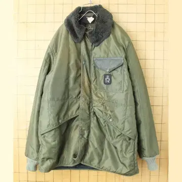 60s70s USA제 RefrigiWear 패딩 자켓 카키 L aw160
