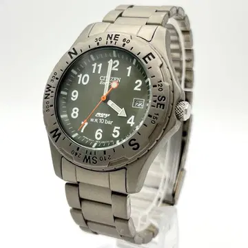 Citizen OXY 오키시 에코 드라이브 티타늄 손목시계 남성용 작동품