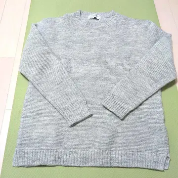 유나이티드 애로우즈 스웨터 사이즈 L 울 100% 옅은 그레이