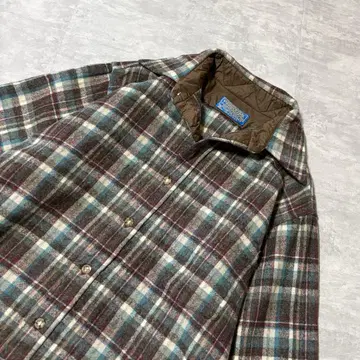 배색 발군 70s usa제 PENDLETON 체크 울 셔츠