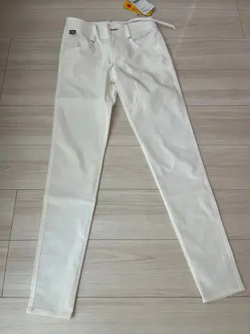 RLX 여성용 슬림핏 화이트 팬츠