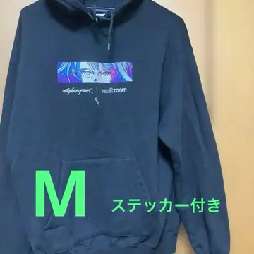 VAULTROOM 사이버펑크 LUCY 후드티 M 사이즈 스티커 포함