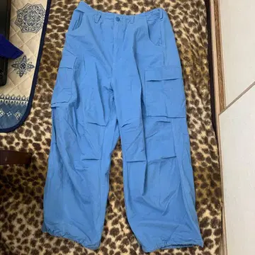 라이트 블루 카고 팬츠 4 포켓