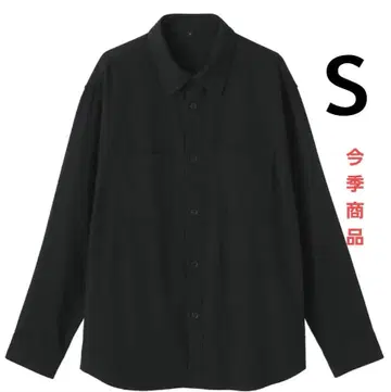 무인양품 양면 기모 플란넬 셔츠 자켓 신사 S 블랙 새상품 3