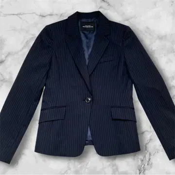 유나이티드 애로우즈 테일러드 자켓 네이비 스트라이프