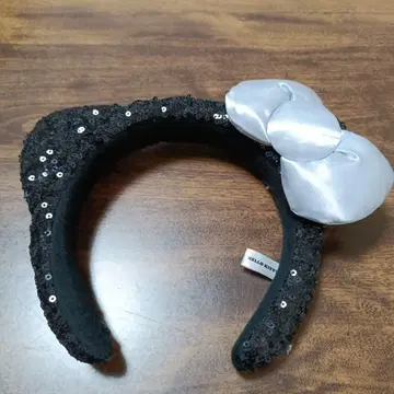 헬로키티 머리띠 블랙