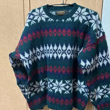 빈티지 노르딕 무늬 스웨터