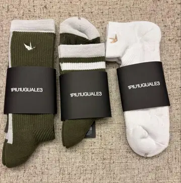 [ 미사용 ] 1piu1uguale3 삭스 3족 세트