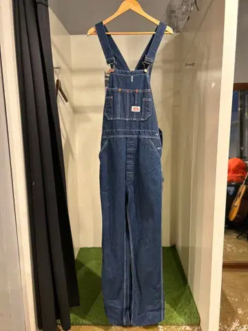 데님 오버롤 다크 블루 ROUND HOUSE