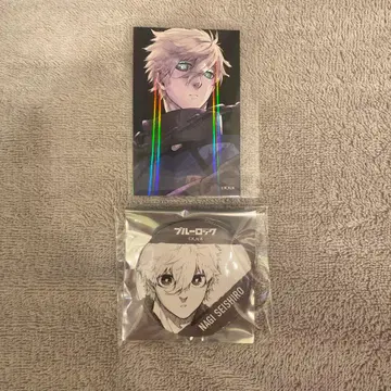 블루 록 이세탄 홀로 카드 캔뱃지 나기 세이시로