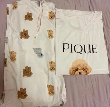 젤라또피케 새상품 푸들 반팔 롱 바지 상하의 세트