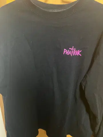 PHARNK 블랙 긴팔 셔츠