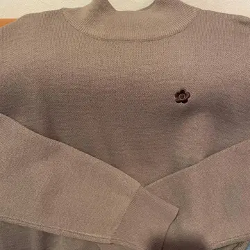 MARY QUANT 롱 니트 원피스 라이트 브라운 M size