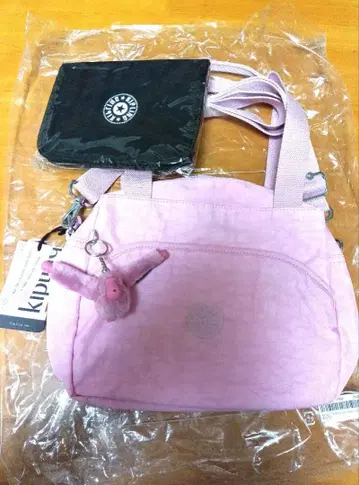 미사용 키플링 2WAY 핸드백 지갑 수첩 케이스 핑크