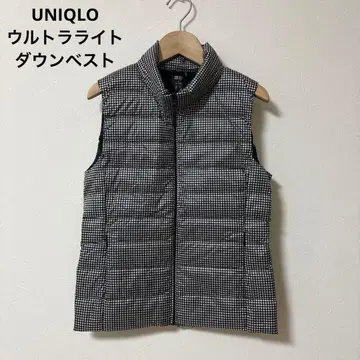 유니클로 울트라 라이트 다운 베스트 하운드투스 수납 가방 포함 S