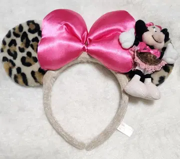 디즈니 미니 레오파드 무늬 머리띠