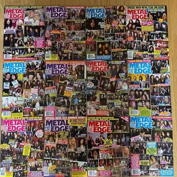 메탈 엣지 서양 POP 잡지 1992년 12권 세트