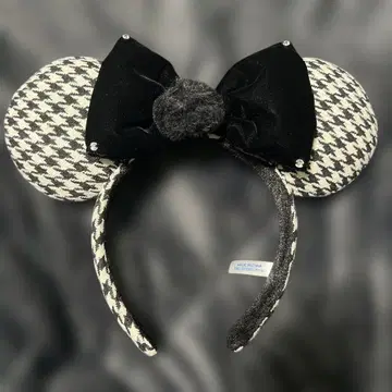 디즈니 머리띠 하운드투스 체크 패턴